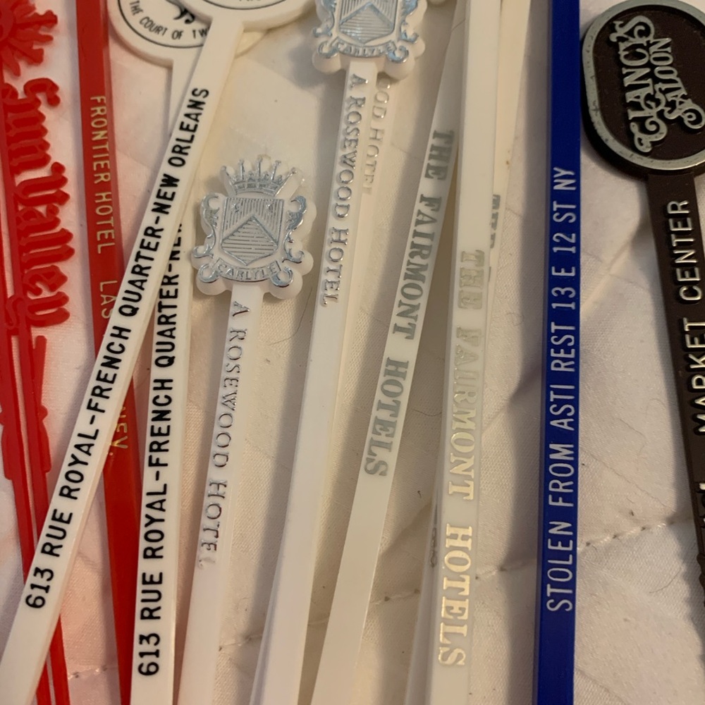 Assorted Colorful Swizzle Sticks Set - Picture 4 of 5